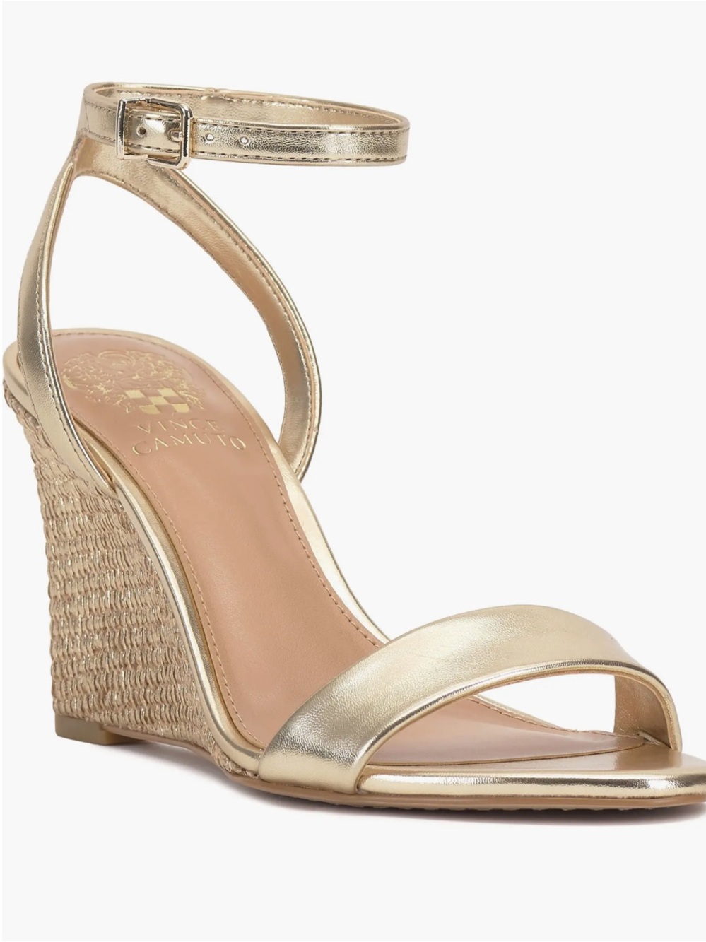 Vince Camuto Egyptian Gold Wedge Sandal